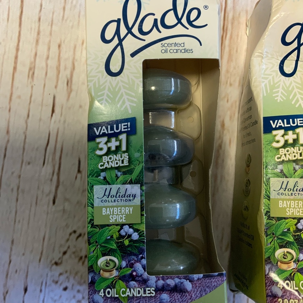 GLADE Bayberry‎ Spice Winter Collection Oil Candle Refills NEW